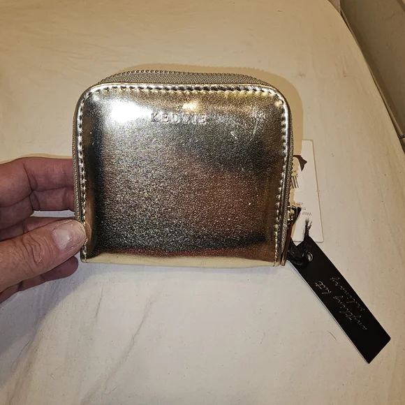 Kedzie Gold Zip Around Wallet - Picture 2 of 10